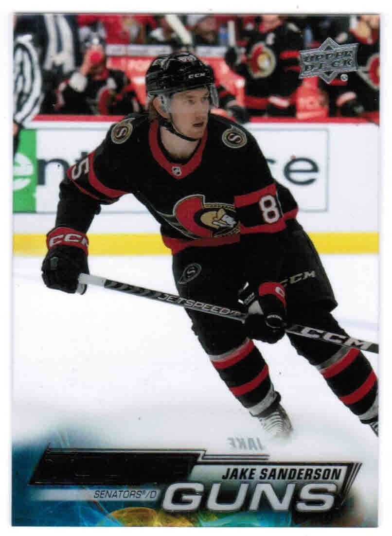 22/23 2022 UPPER DECK SERIES 2 JAKE SANDERSON 466 YOUNG GUNS ROOKIE RC CLEAR CUT