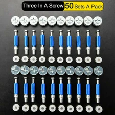 3-in-1 Furniture Connecting Fixing Screw Locking Eccentric Wheel Cam Bolt Nut