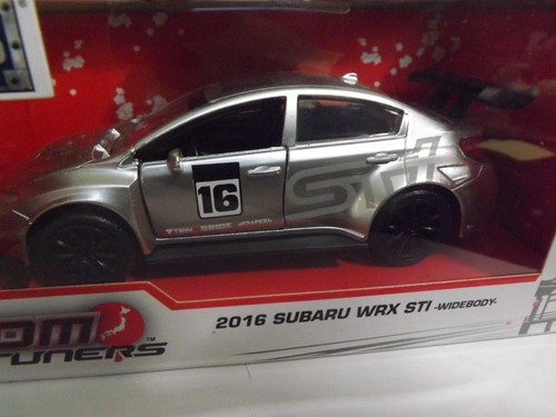 2018 Jada JDM Tuners Silver 2016 Subaru WRX STI "Widebody" 1/32 Scale - Picture 2 of 3