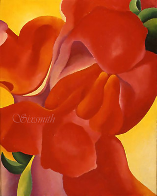 RED CANNA 3 by Georgia O'Keeffe  11 x 14 Giclee Art Print