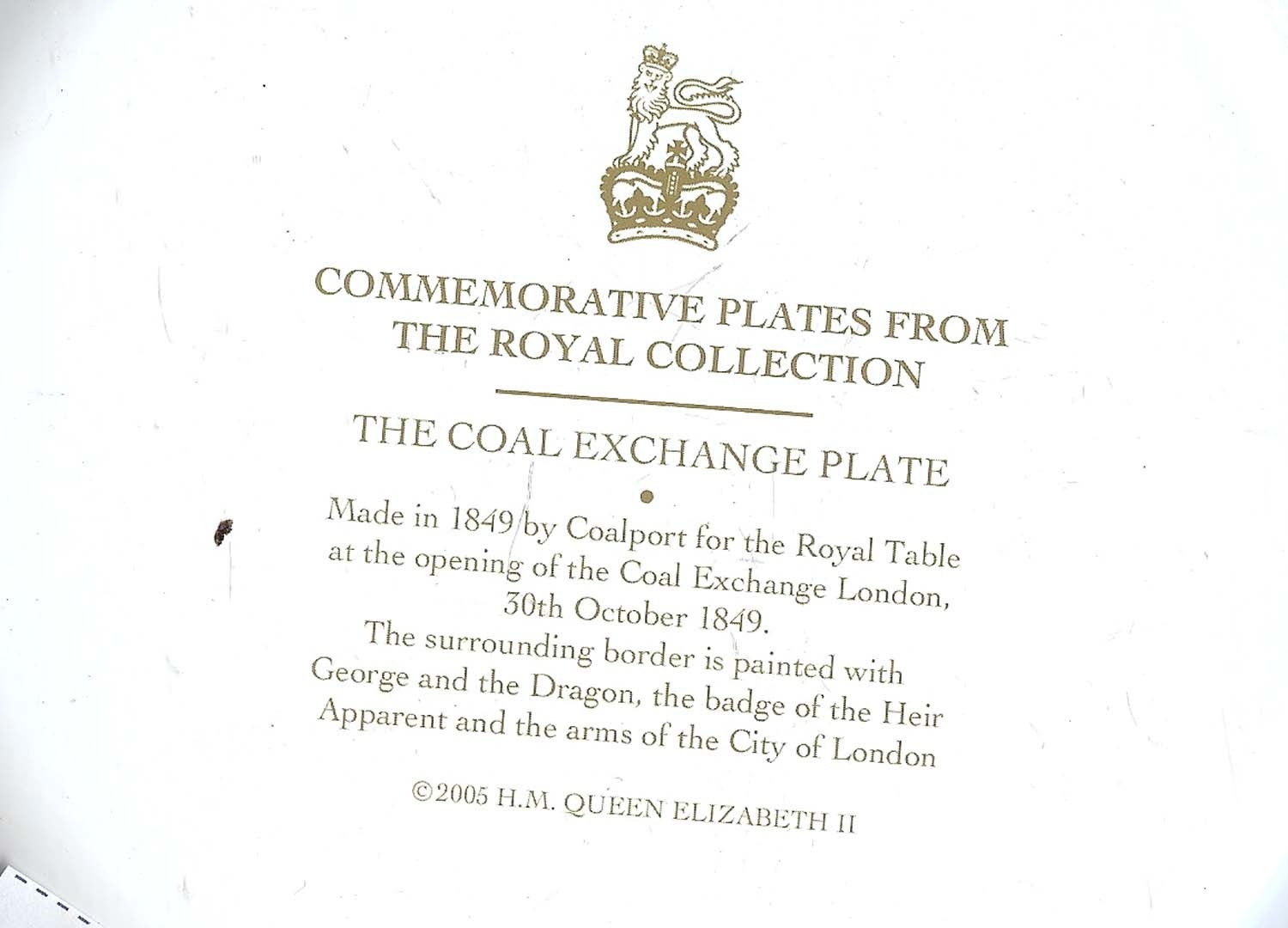 Fabulous Coal Exchange  TIN plate . New , Elite Gift Box Co .    