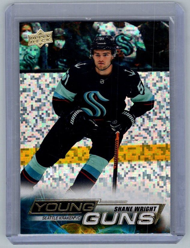 2022-23 Upper Deck Series 2 Shane Wright Young Guns Speckled Rainbow Foil #475
