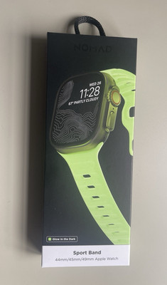 Nomad Sport Band 42- 49 mm Glow 2.0  Limited Edition - wie neu + OVP Apple Watch