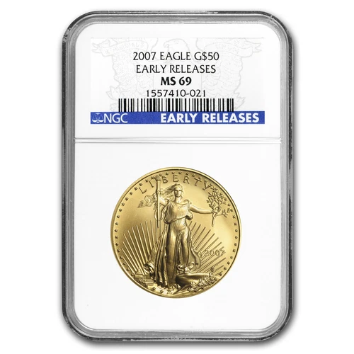 2007 1 oz American Gold Eagle MS-69 NGC (Early Releases)