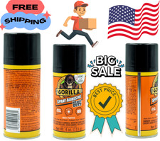 Heavy Duty Clear Spray Adhesive Repositionable Photo Safe Non-Yellowing 4oz USA