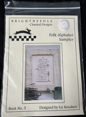 Brightneedle Folk Alphabet Sampler Folk Art Sampler Chart Book No. 3