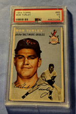 1954 Topps #85 Bob Turley Orioles RC PSA 3 VG