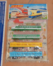 VINTAGE, ORIGINAL 1980s SHINKANSEN BULLET TRAIN TOY PLAYSET, NOS, FACTORY SEALED