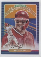 2020 Panini Donruss Diamond Kings Holo Orange Mike Trout #9 0a3