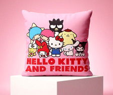 Hello Kitty And Friends  Kissenbezug  40x40cm samtig weich Kinderzimmer
