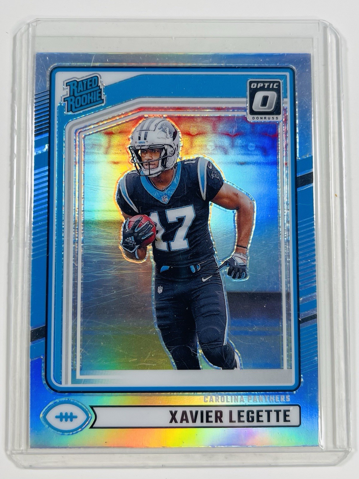 2024 Panini Donruss Optic - Rated Rookie Xavier Legette #299 Holo Prizm (RC)