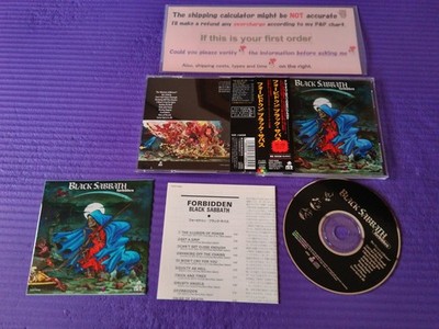 JPN w/Obi - Black Sabbath - Forbidden _ 1B/T & Sticker _ TOCP-8586