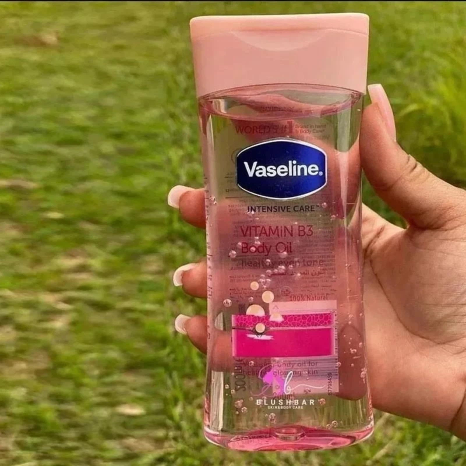 1x Vaseline Intensive Care Vitamin B3 Body Oil 200ml Rose Ge
