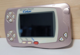 Bandi WonderSwan Color Pink No Game *Tested* Clicky Power Button Mod, New Lens