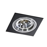 Downlight Wpuszczane 1X50W/G53/Ar111 Czarny/Nikiel Nowoczesny