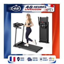 Tapis de Course Pliable Motorisé 10 km/h - Compact et Silencieux