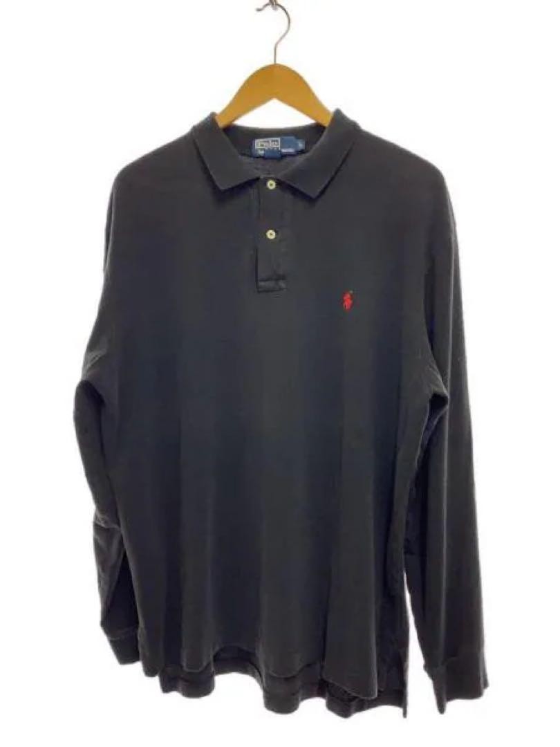 Polo Ralph Lauren manica lunga camicia in cotone ricamo pony rosso usata