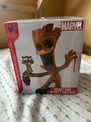 Gentle Giant Groot And Rocket Raccoon Animated Statue limitiert 4000 Neu