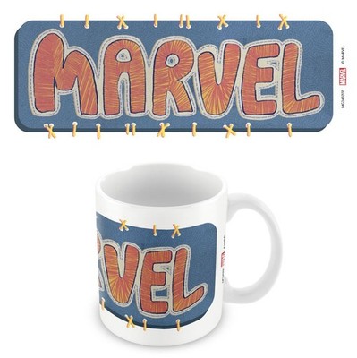 Marvel (Embroidered Patchwork Logo Design 11oz Ceramic Coffee Mug