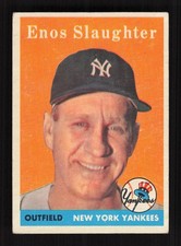 1958 Topps #142 Enos Slaughter GD b
