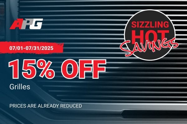 For GMC Sierra 1500 99-06 APG 1-Pc Black 8x6 mm Horizontal Billet Main Grille