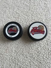 LOUISVILLE PANTHERS HOCKEY PUCKS -AMERICAN HOCKEY LEAGUE Made In Slovokia/Canada