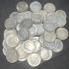 Roosevelt 90% Silver Dimes 1946-1964 Mixed Dates Lot of 50