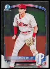 2025 Bowman Aidan Miller BCP-54 Chrome Prospects Philadelphia Phillies