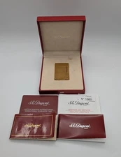 S.T.Dupont Ligne 1 Vintage Lighter–Goldfinish–Fullset Collector's #1636