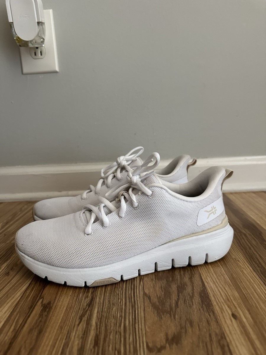 ウォーキング・ランニングウェア 8000 Kicks RUN/380/WHITE W8 Kuru Flex Via Womens Size 8M White Biege Athletic Running Walking
