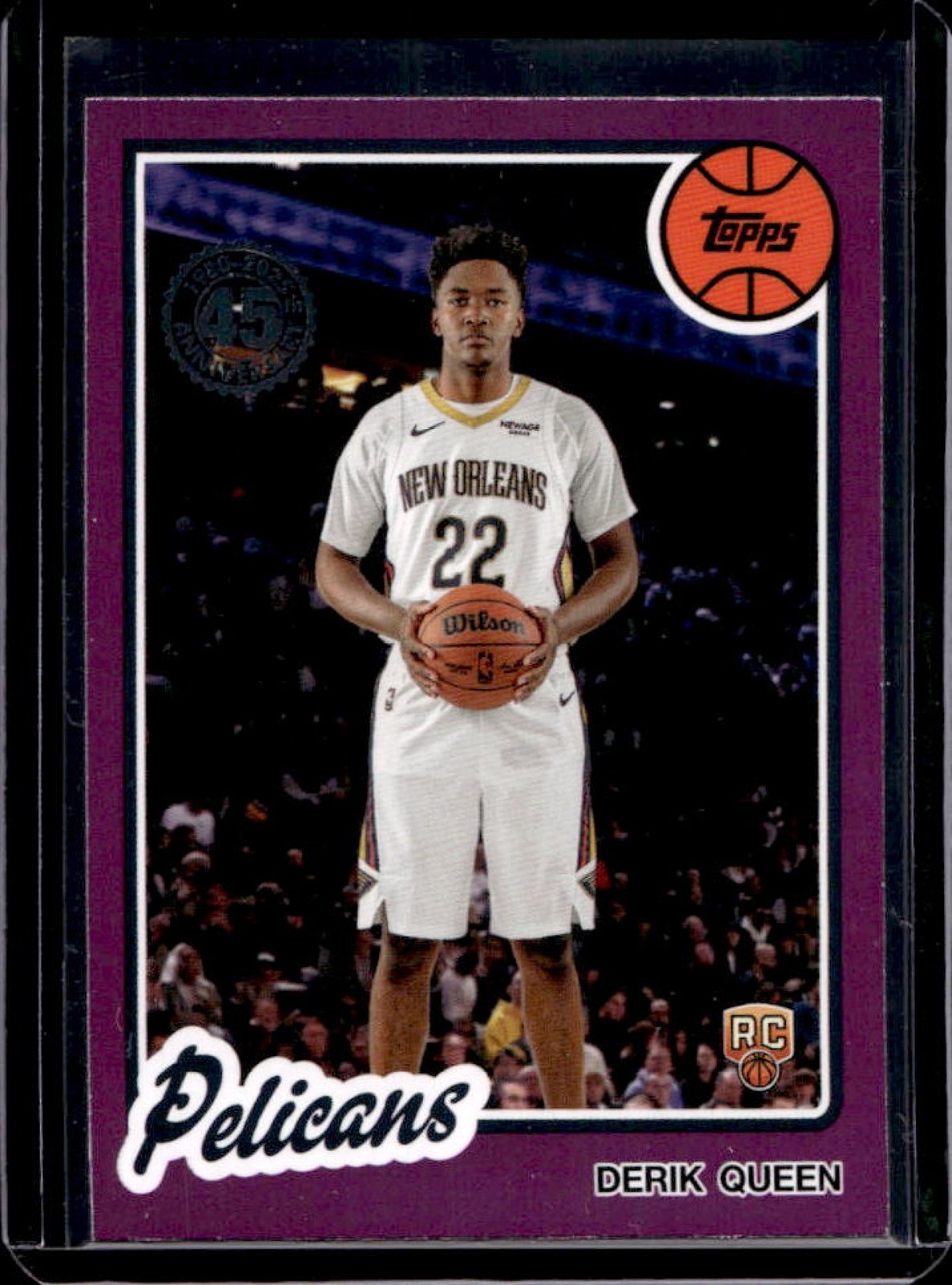 2025-26 Topps Derik Queen 1980-81 RC Pink Rookie #80BK-60 Pelicans