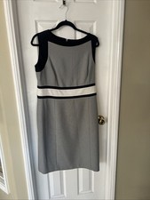 Nine West Dress Size 12 Gray,Black and White Color 