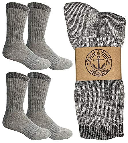 Yacht & Smith Merinowolle Thermo Stiefelsocken für Wandern, Trail, Jagd, Winter - Bild 1 von 1