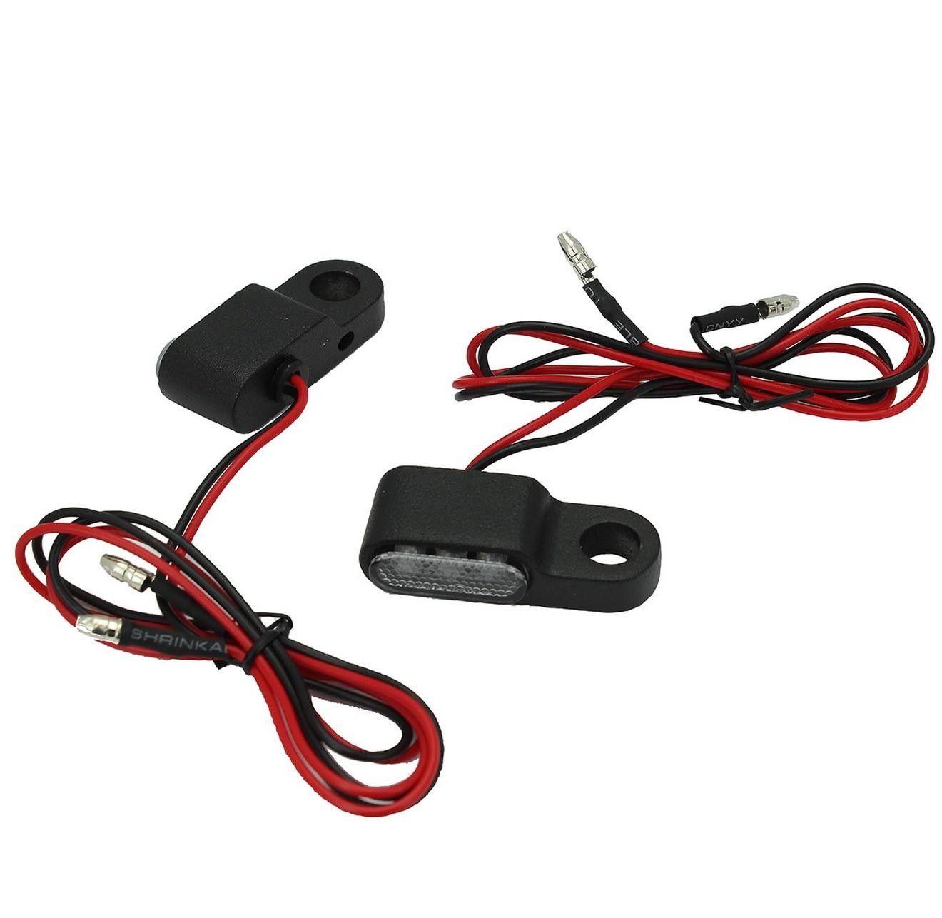Clignotants moto OPM Bronson LED noir homologués ECE pour custom et roadster
