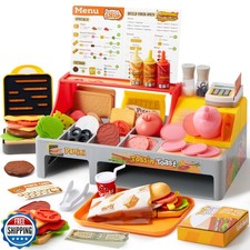 Play Restaurant Toy and Pretend Play Food for Kids, Play Kitchen Accessories