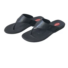 Okabashi Black Flip Flop Thong Orthopedic Sandals Arch Support Womens L  