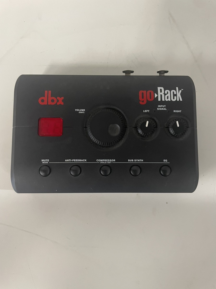 希少 dbx go Rack PAプロセッサー ありそうでなかった便利なコンパクトPAプロセッサー dbx goRack