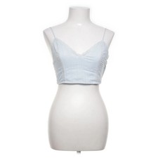 Forever 21, Crop Top, Größe: S, Blau, Baumwolle/Polyester, Einfarbig, Damen #Jjo