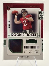 2021 Contenders Football Kyle Trask Tampa Bay Buccaneers Rookie Ticket Green
