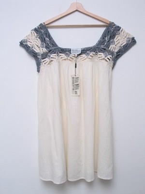 Vintage Noa Noa and Missouri Cotton babydoll style  Dress Tunic L/ XL New