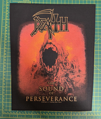 Death Sound Of Perseverance Large Sew On Printed Back Patch Officially Licensed