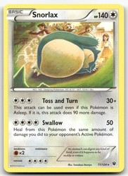 Snorlax 77/124 Fates Collide Regular Rare