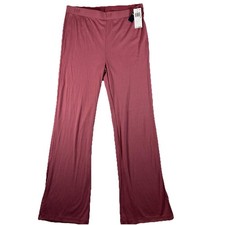 Gap GapBody Women's Medium Ribbed High Rise Pajama Pant Heather Rose Pink 49.95