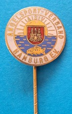 Emaillierte ANGELSPORT - VERBAND HAMBURG E.V. - Anstecknadel