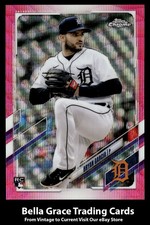 2021 Topps Chrome Update Bryan Garcia #USC71 Tigers Pink Wave Refractor Rookie