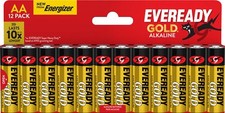 12x EVEREADY GOLD AA BATTERIES LR6 SUPER ALKALINE 1.5V LONG EXPIRY UK STOCK NEW 0.42 per battery
