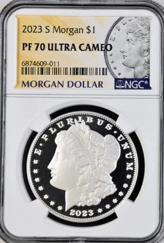 2023-S SAN FRANCISCO MORGAN SILVER DOLLAR NGC PF 70 Ultra Cameo
