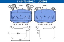 ATE CERAMIC BREMSBELÄGE VORNE passend für MERCEDES GLC | 13.0470-4701.2