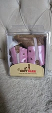 NIB Boot Barn Infant Cowgirl Boots Pink Poopet Size 2D