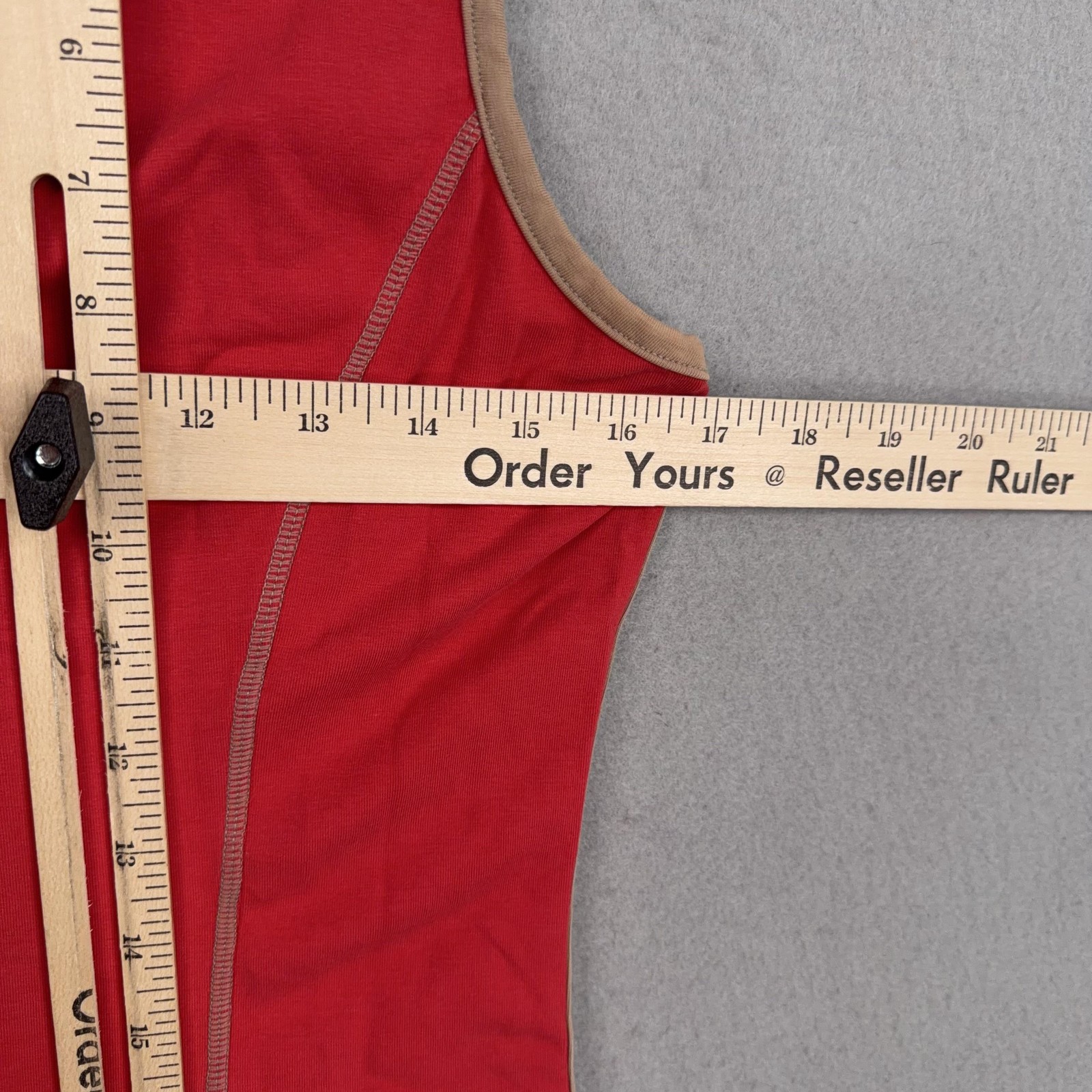 Goode Rider Shirt Womens Small Red Sleeveless Equestrian Riding Half Zip